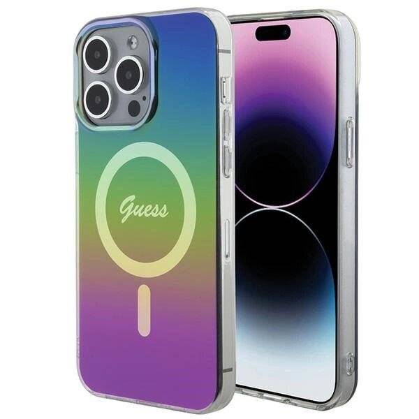 Guess IML Iridescent MagSafe Hülle iPhone 15 Pro – Schwarz-5