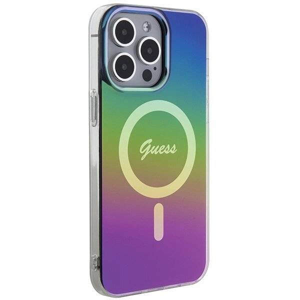 Guess IML Iridescent MagSafe Hülle iPhone 15 Pro – Schwarz-3