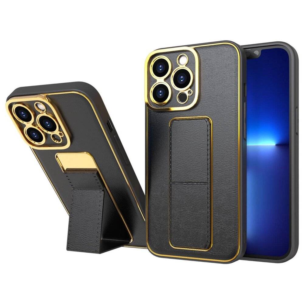 Neue Kickstand Case Hülle iPhone 13 Pro Max Ständer schwarz-5