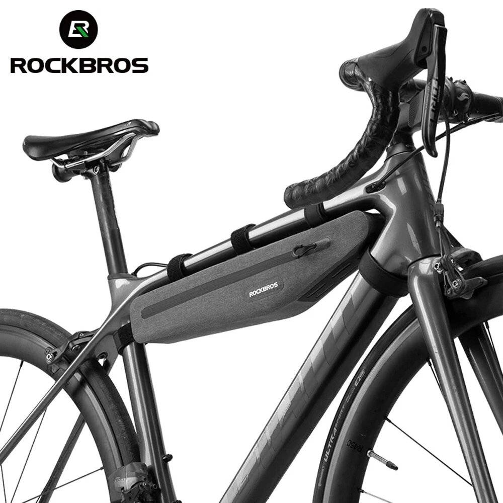 Symbolbild für Rockbros AS-052 wasserdichte Fahrradtasche Rahmen – Grau