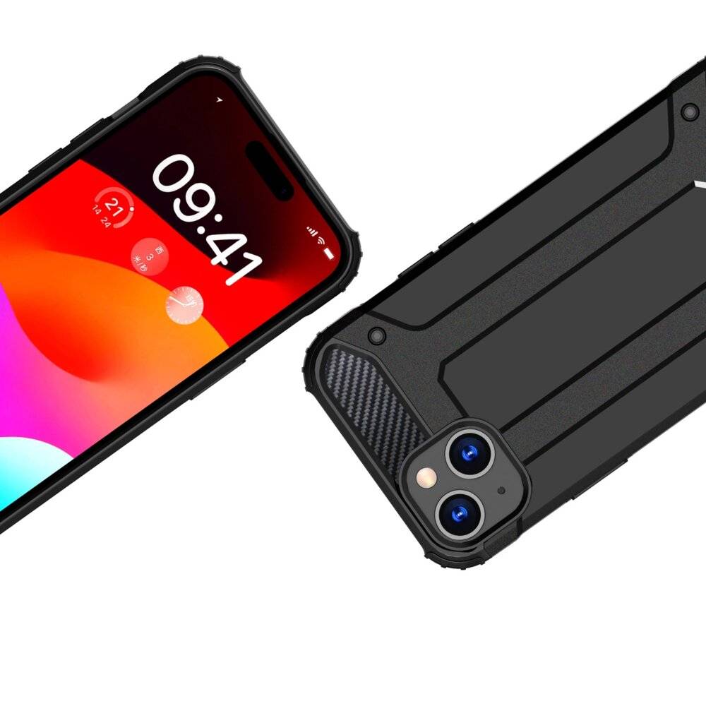 iPhone 15 Plus Hybrid Armor Hülle – Blau-3