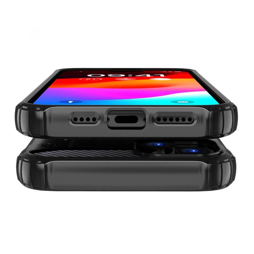 iPhone 15 Plus Hybrid Armor Hülle – Blau-4