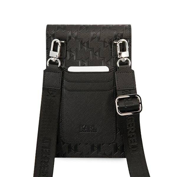 Karl Lagerfeld Handtasche KLWBSAMSMK schwarz/schwarz Monogram Plate