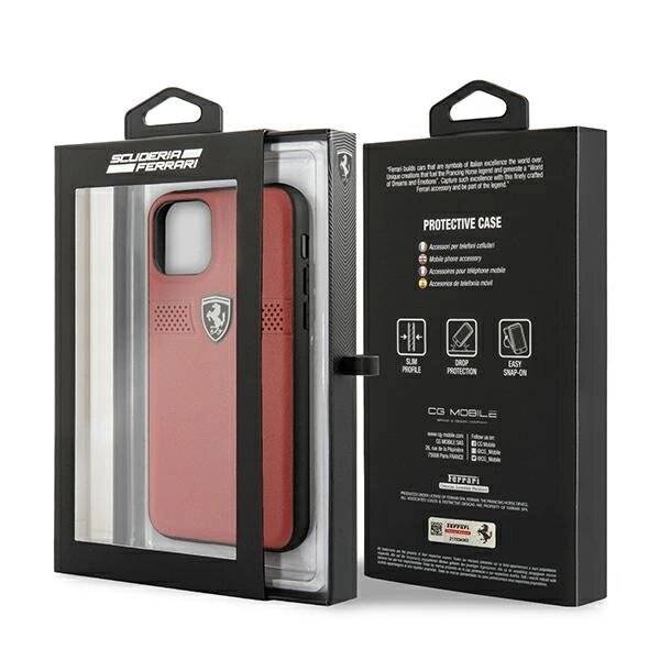 Ferrari FEOBAHCN58RE iPhone 11 Pro 5.8″ rot/rot Hardcase Off Track Leder-5