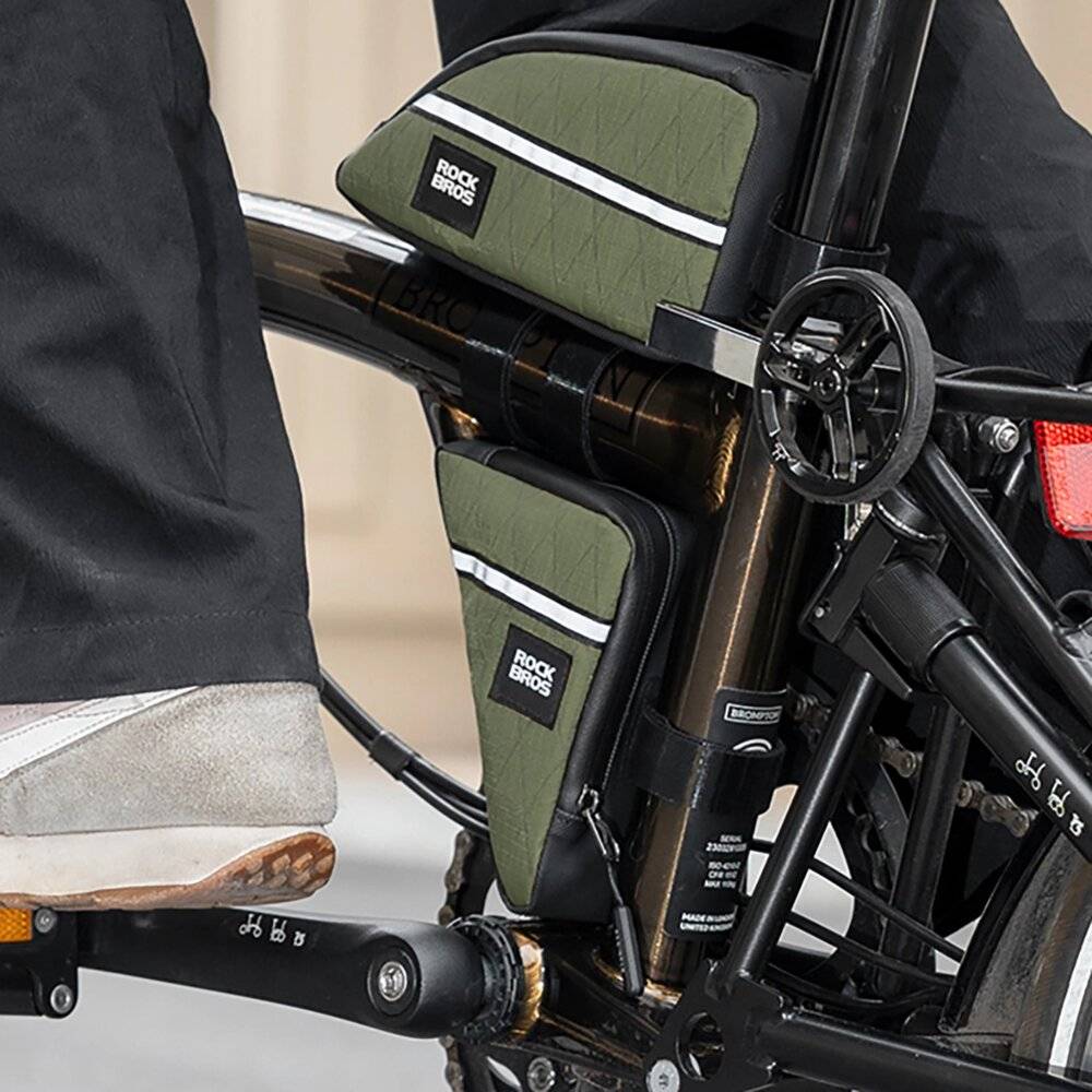 Rockbros Triangle Fahrrad Rahmentasche 0.3l - Schwarz-1