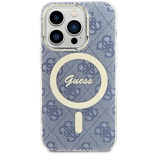 Guess IML 4G MagSafe Hülle iPhone 15 Pro – blau-3