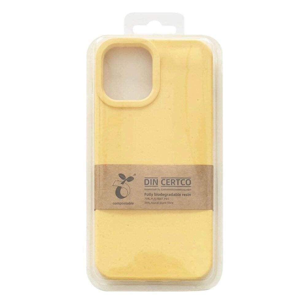 Eco Case Hülle iPhone 11 Pro Max Silikonhülle Handyhülle Gelb-1