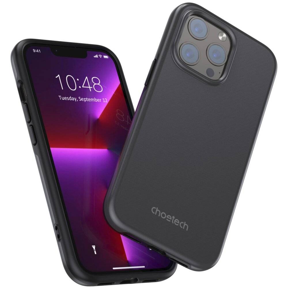 Choetech MFM Anti-Drop Hülle für iPhone 13 Pro Max, MagSafe zertifiziert, Schwarz-3