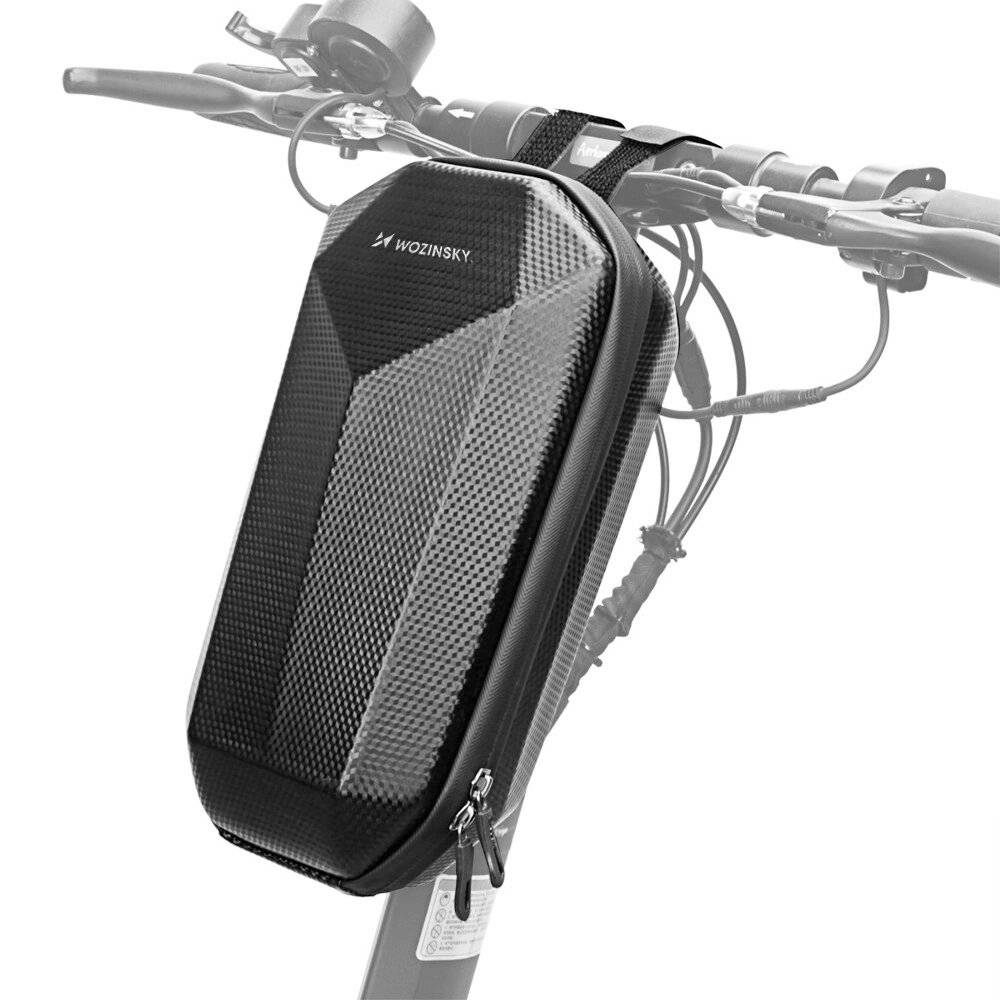 Wozinsky wasserdichte Scooter Lenkertasche 4l schwarz WSB2BK-1