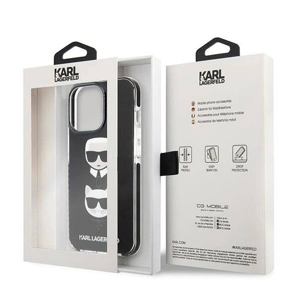 Karl Lagerfeld KLHCP13XTPE2TK iPhone 13 Pro Max 6,7" Hartschalenetui schwarz/schwarz-1