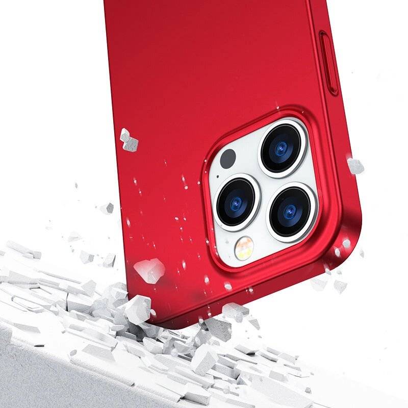 Joyroom 360 Full Case Cover iPhone 13 Pro Max Back Front + Tempered Glass rot JR-BP928-4