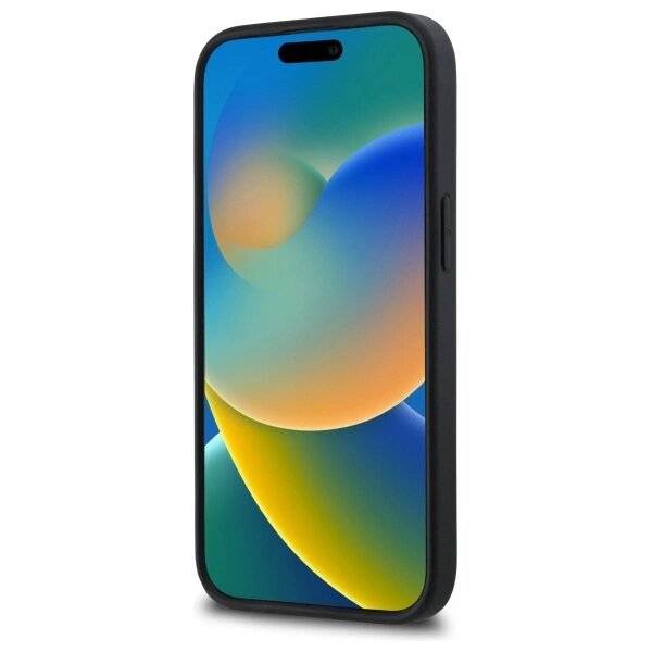Karl Lagerfeld 3D Rubber Signature iPhone 15 Hülle - Schwarz-3