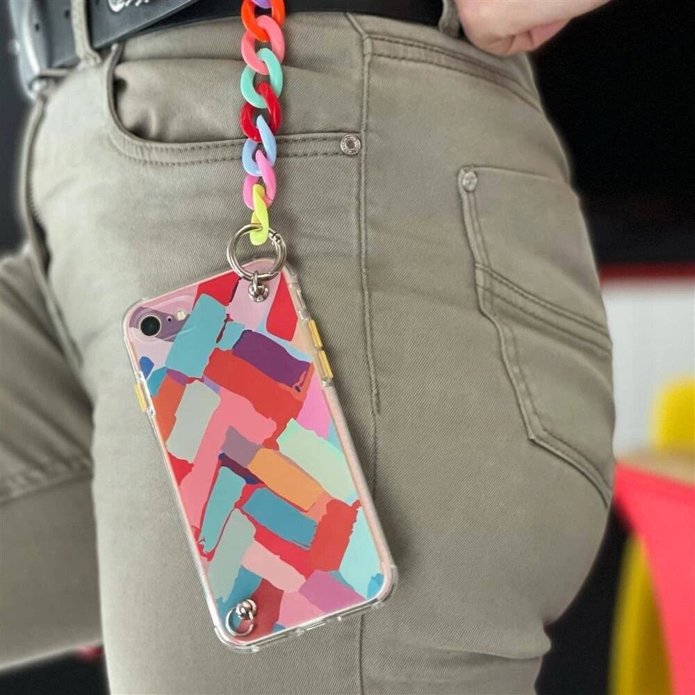 Color Chain Case Gel flexible elastische Hülle Kettenanhänger iPhone 13 Pro Max mehrfarbig 2-4
