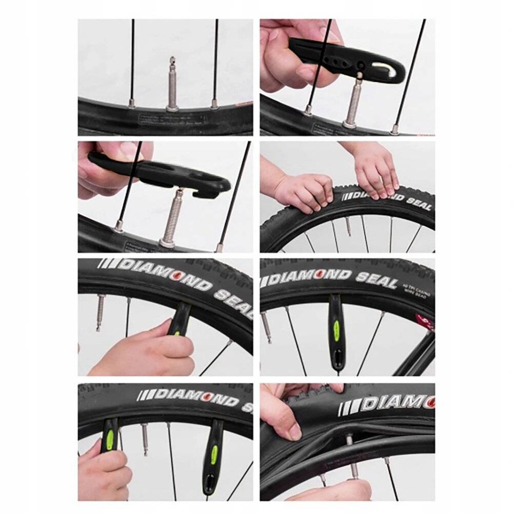 Rockbros QTB004 Reifenheber-Set – schwarz 2 Stück Set-2