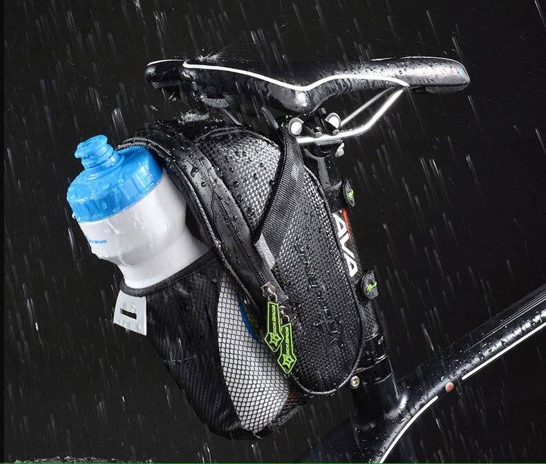 Rockbros C7-1 wasserdichte Fahrradtasche Sattelbefestigung 1,5l - Schwarz-2