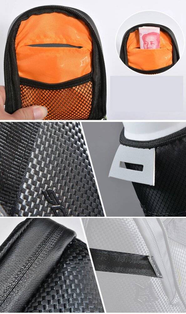 Rockbros C7-1 wasserdichte Fahrradtasche Sattelbefestigung 1,5l - Schwarz-3