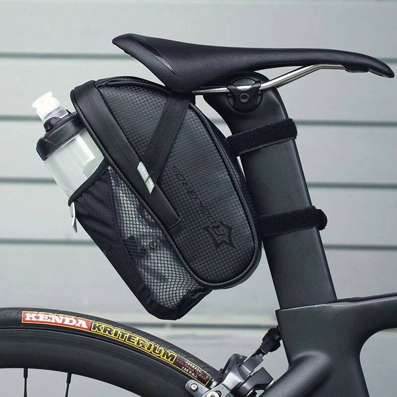 Rockbros C7-1 wasserdichte Fahrradtasche Sattelbefestigung 1,5l - Schwarz-4