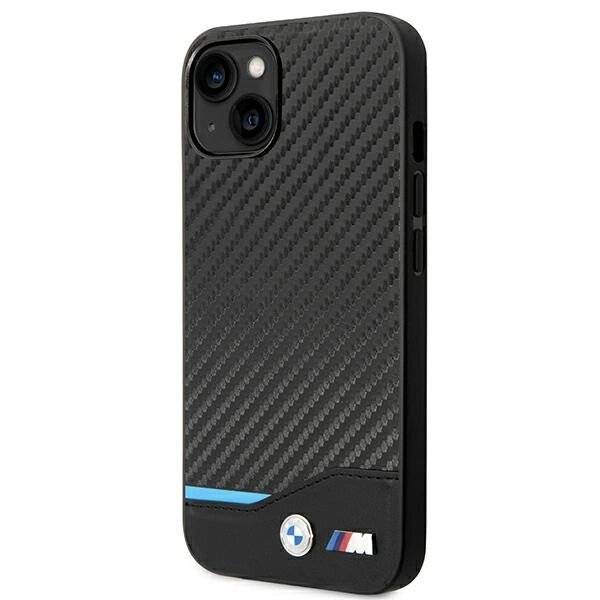 Hülle BMW BMHCP14M22NBCK iPhone 14 Plus 6,7″schwarz / schwarzes Leder Carbon-2