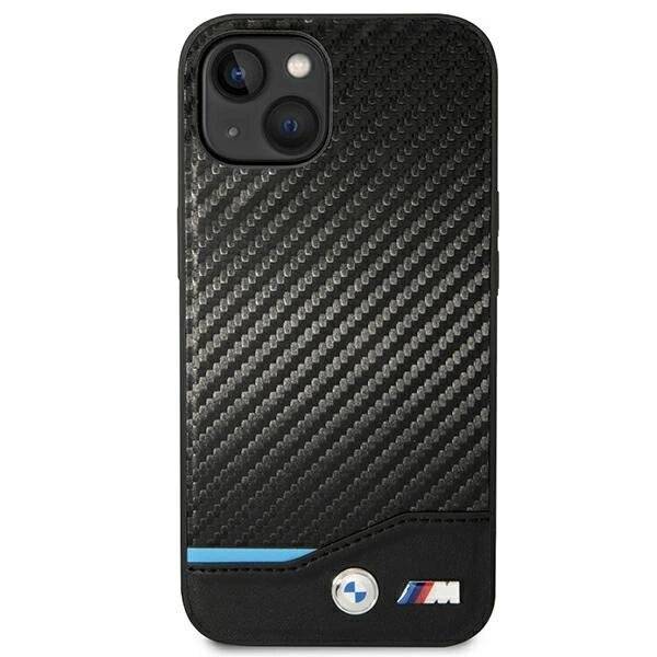 Hülle BMW BMHCP14M22NBCK iPhone 14 Plus 6,7″schwarz / schwarzes Leder Carbon-3