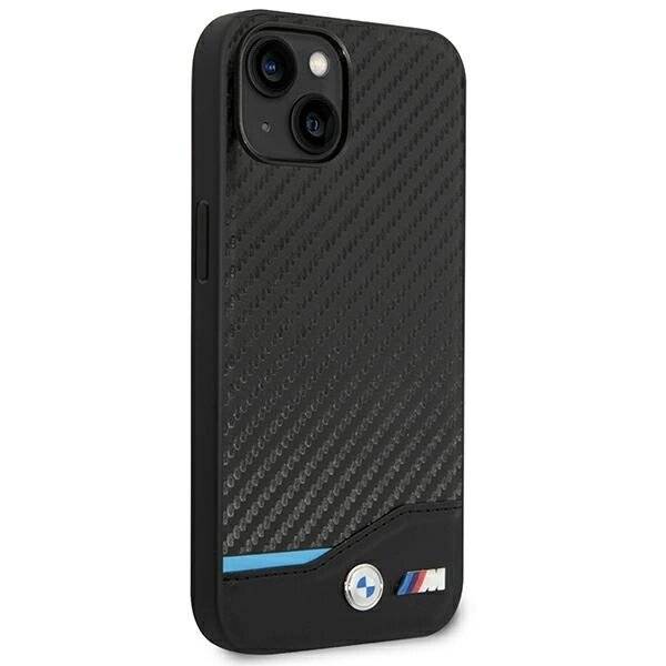 Hülle BMW BMHCP14M22NBCK iPhone 14 Plus 6,7″schwarz / schwarzes Leder Carbon-4