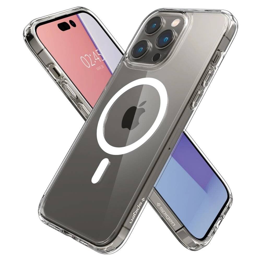 Spigen Ultra Hybrid Mag Case MagSafe iPhone 14 Pro – Transparent Weiß-1