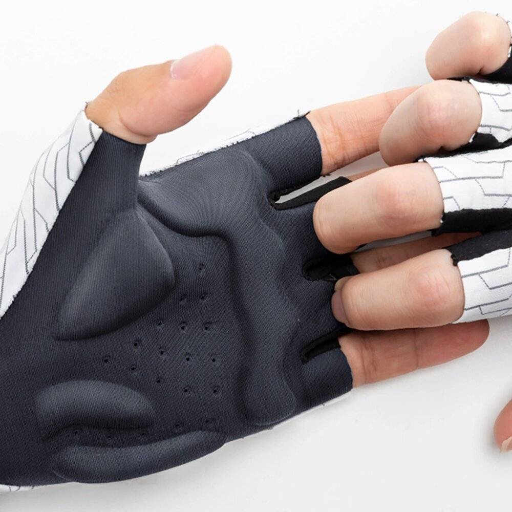 Rockbros MTB Fahrradhandschuhe Größe: S - weiß schwarz-1