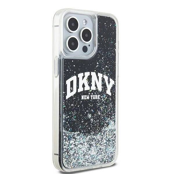 DKNY Liquid Glitter Big Logo iPhone 13 Pro Max Hülle - Schwarz-4