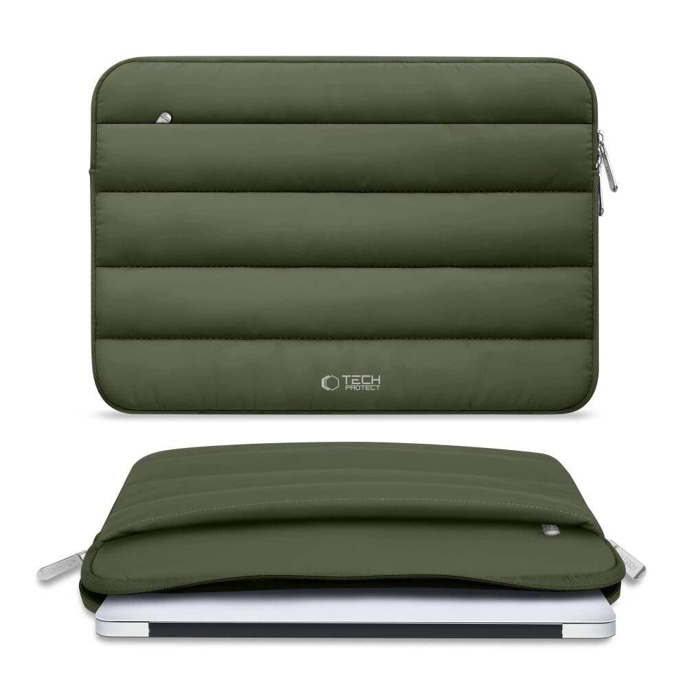 Tech-Protett Fluffy Laptoptasche 13-14 - Grün-3
