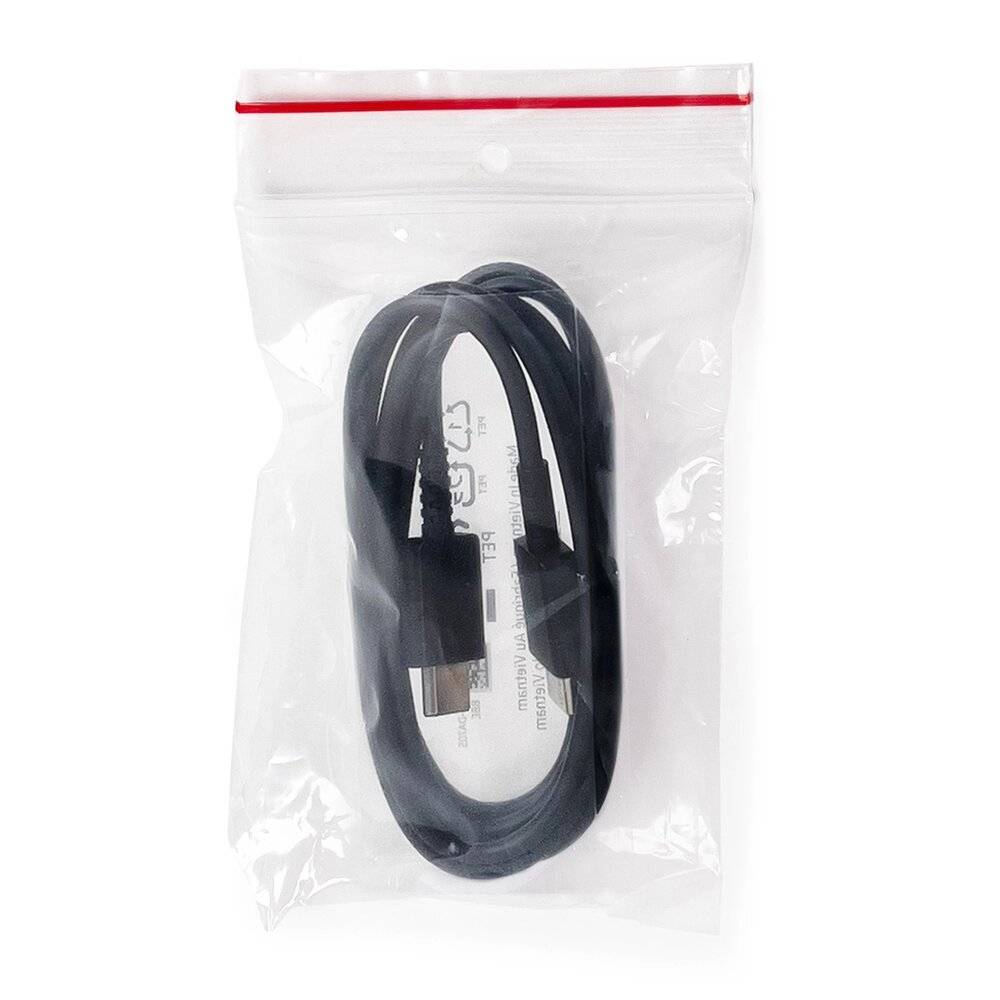 Samsung EP-DX310JBE USB-C - 3A Kabel 1,8m Bulk Ersatzverpackung schwarz-1