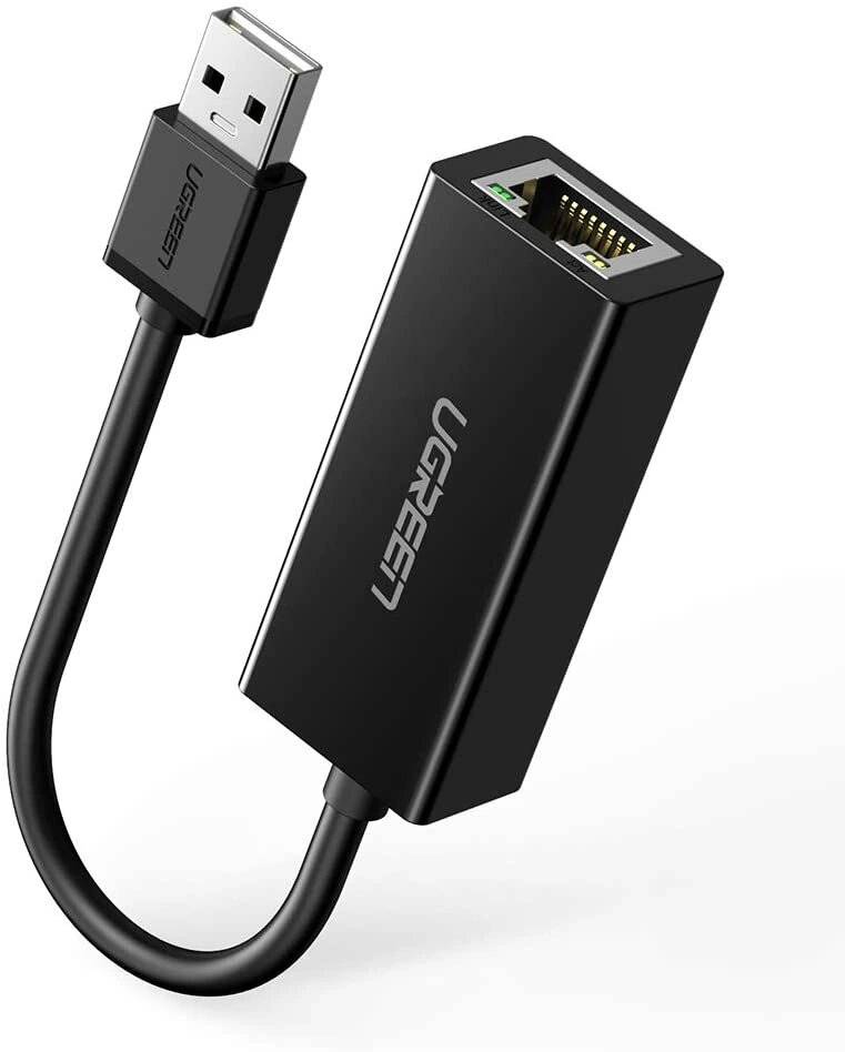Ugreen externe Netzwerkkarte RJ45 - USB 2.0 100 Mbit/s Ethernet schwarz CR110 20254-2