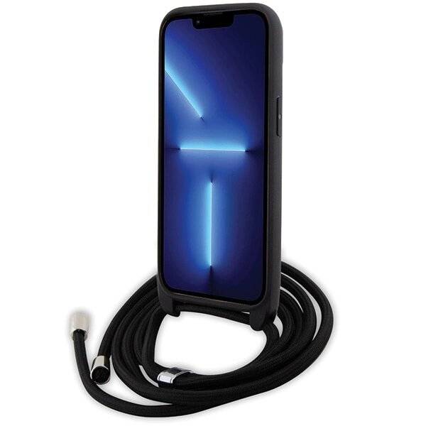 Karl Lagerfeld Crossbody Saffiano Metal Pin & Choupette Hülle iPhone 15 – Schwarz-3