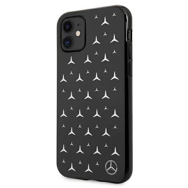 Mercedes MEHCN61ESPBK iPhone 11 6,1" / Xr czarny/black hardcase Silver Stars Pattern-1