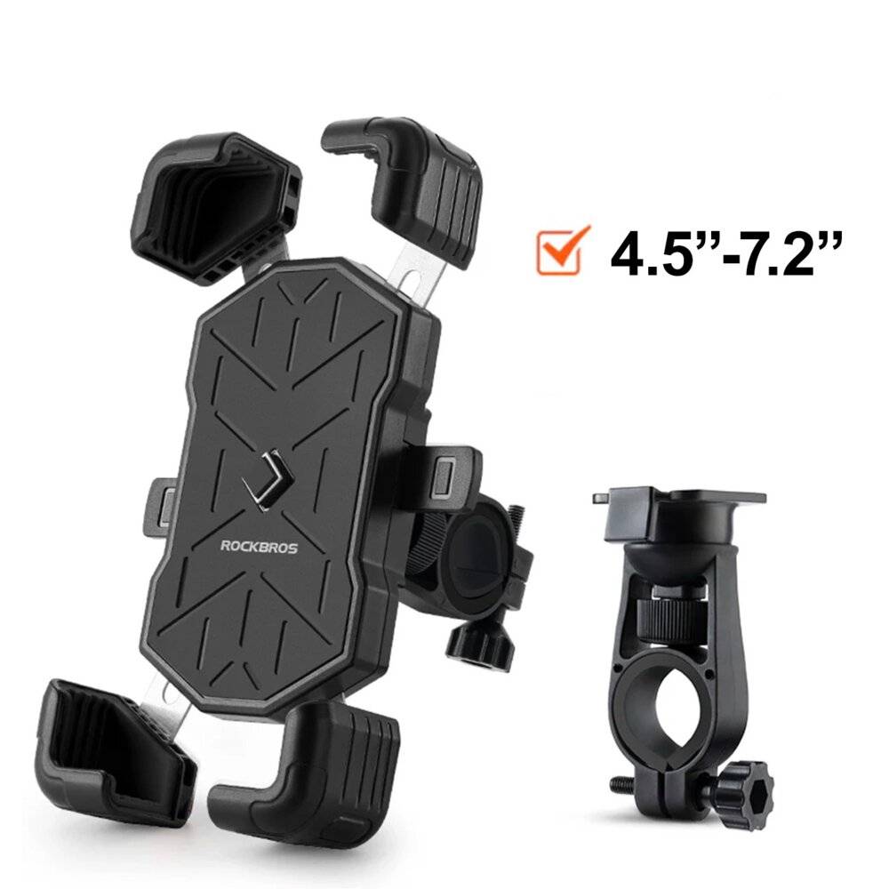 Rockbros 25210030001 Telefonhalter Lenkerfahrrad – Schwarz-3
