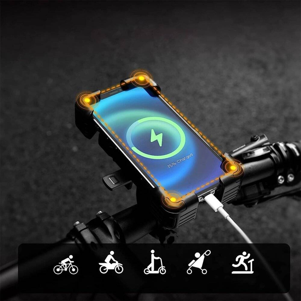 Symbolbild für Rockbros 25210030001 Telefonhalter Lenkerfahrrad – Schwarz