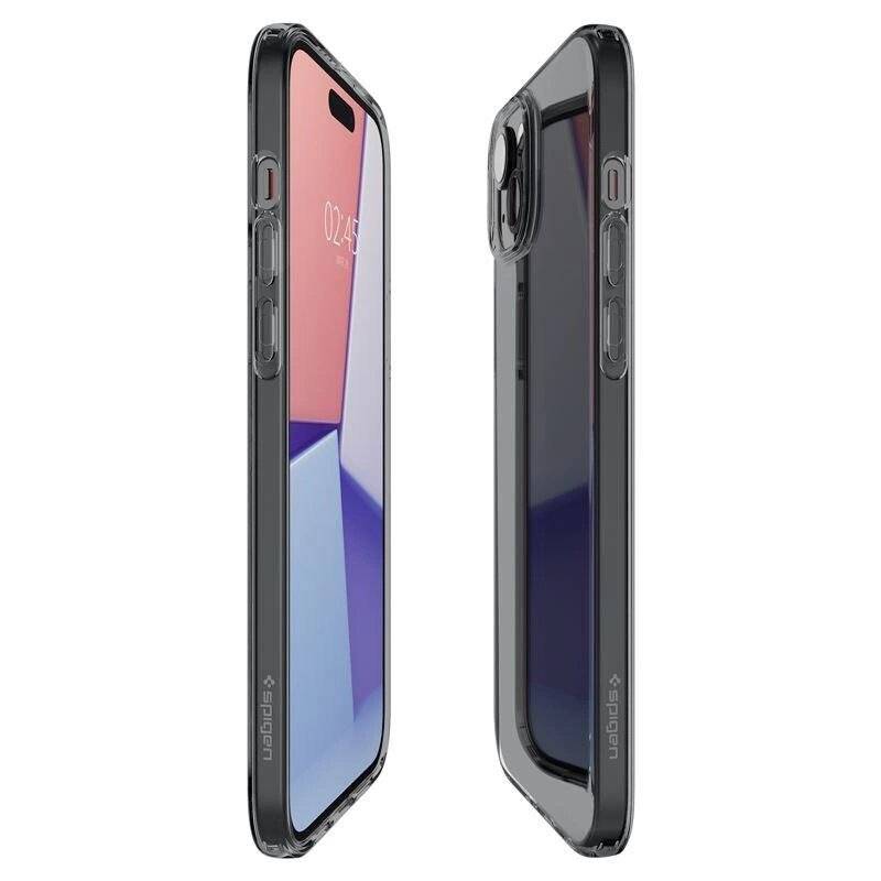 Spigen Crystal Flex Hülle iPhone 15 Plus – grau transparent-4