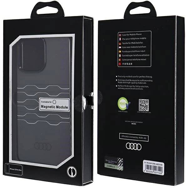 Audi IML MagSafe Hülle iPhone 15 Pro Max - Schwarz-5