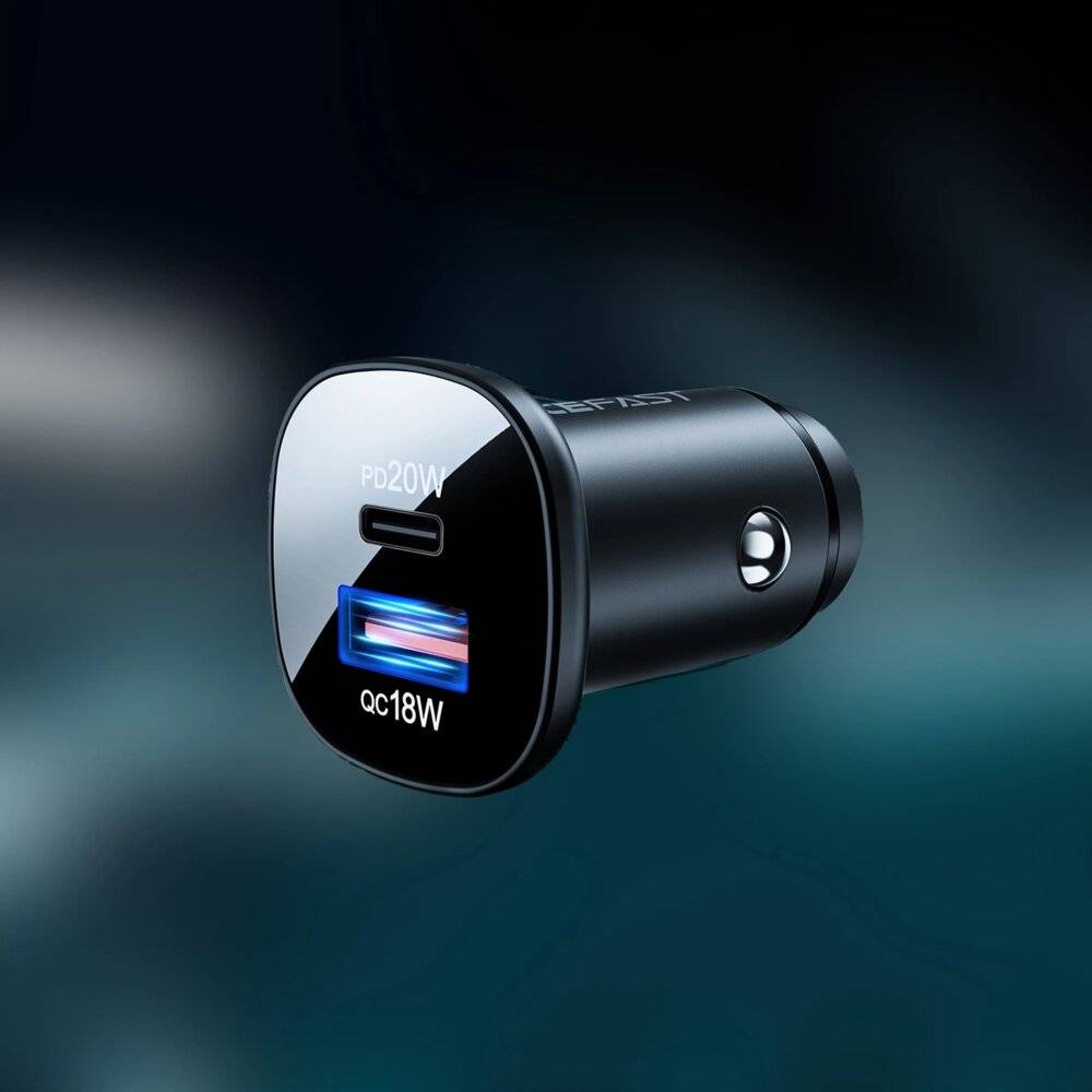 Acefast Autoladegerät 38W USB Typ C / USB, PPS, Power Delivery, Quick Charge 3.0, AFC, FCP-1