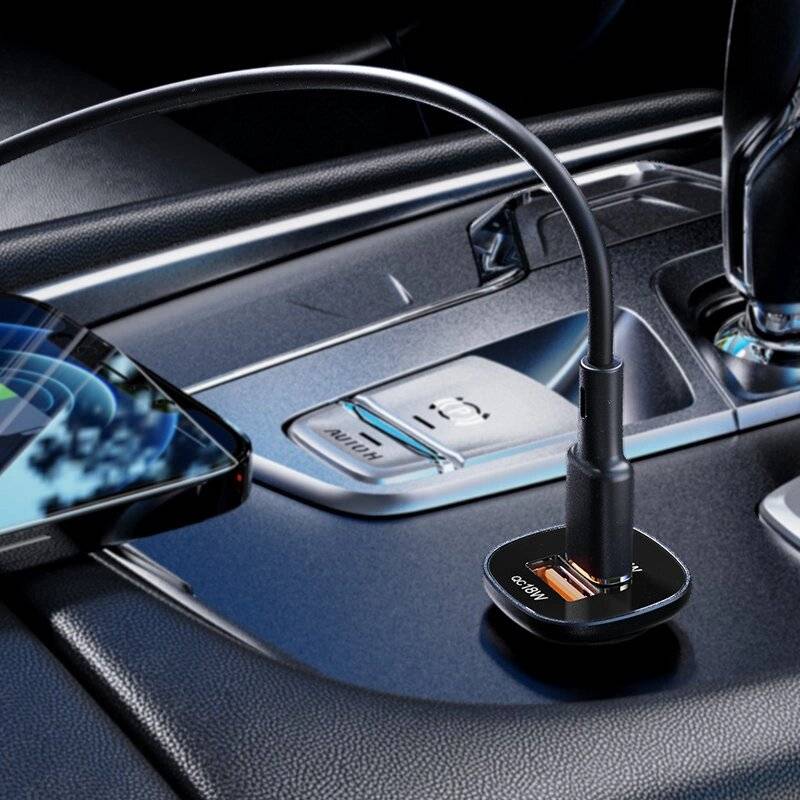 Acefast Autoladegerät 38W USB Typ C / USB, PPS, Power Delivery, Quick Charge 3.0, AFC, FCP-2