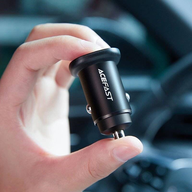Acefast Autoladegerät 38W USB Typ C / USB, PPS, Power Delivery, Quick Charge 3.0, AFC, FCP-4