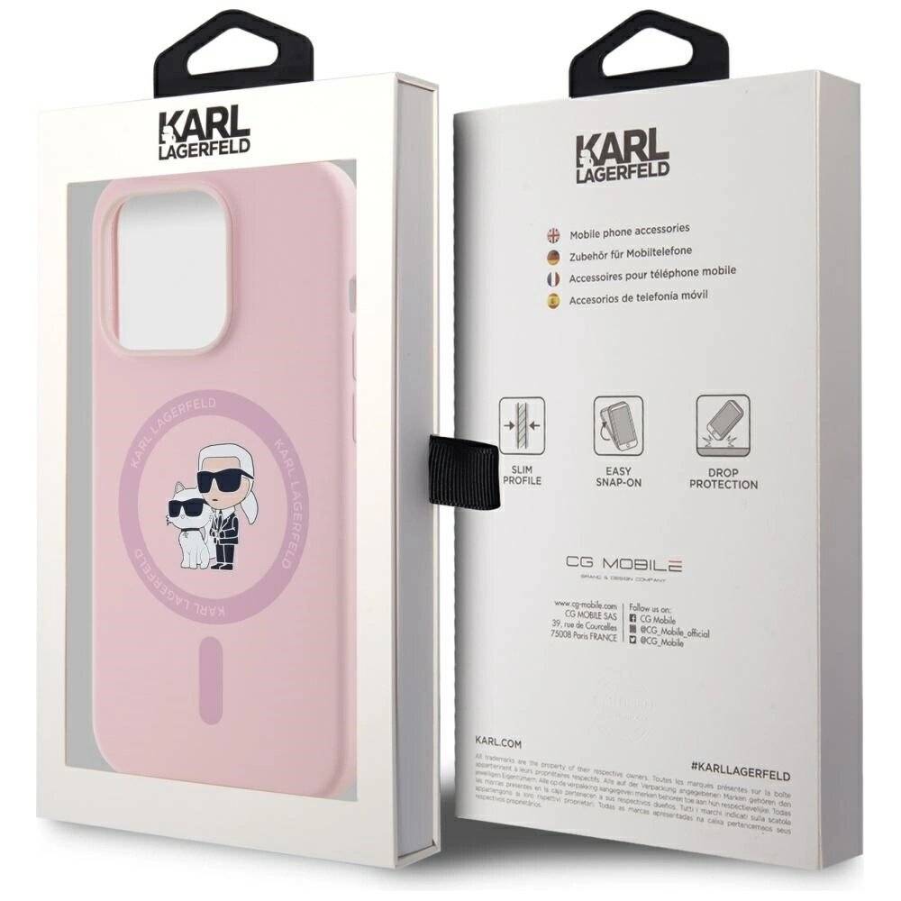 Karl Lagerfeld Silikon Karl&Choupette MagSafe Case iPhone 14 Pro Max - Pink-1