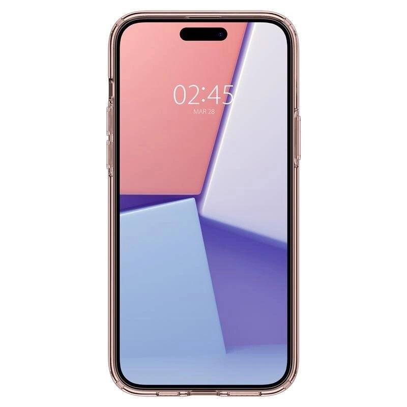 Spigen Crystal Flex Hülle iPhone 15 Plus – rosa transparent-4
