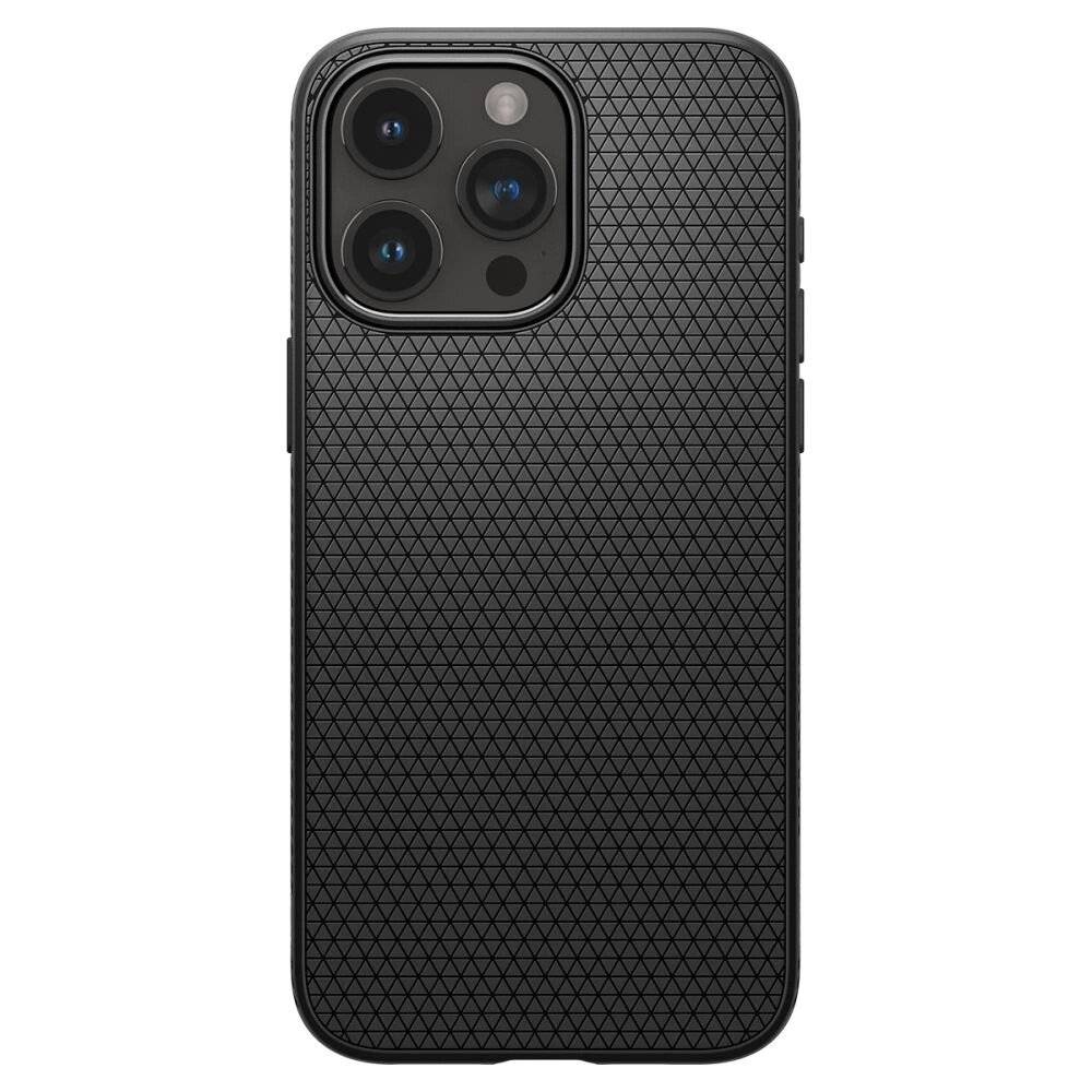 Spigen Liquid Air Hülle iPhone 15 Pro – Mattschwarz-2