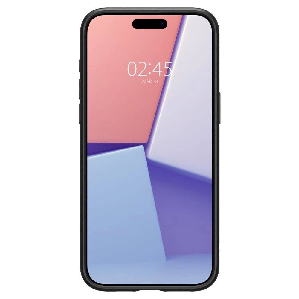 Spigen Liquid Air Hülle iPhone 15 Pro – Mattschwarz-3