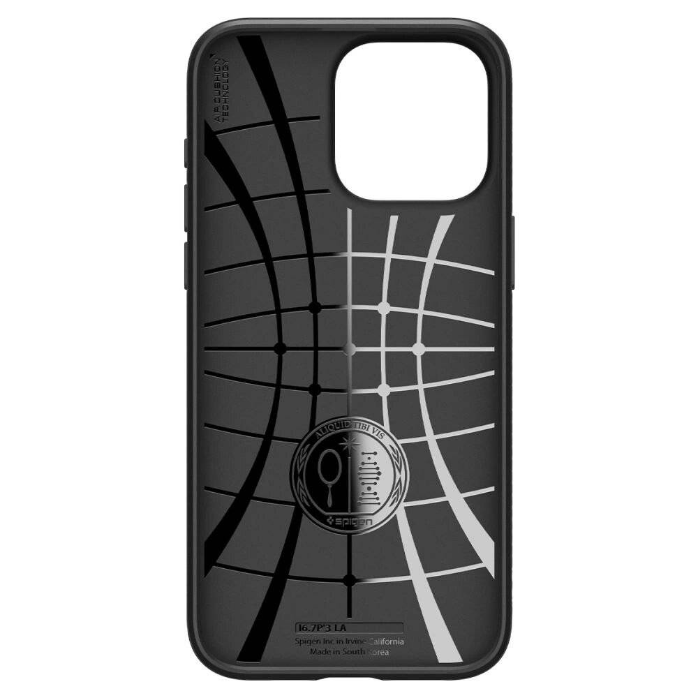 Spigen Liquid Air Hülle iPhone 15 Pro – Mattschwarz-4