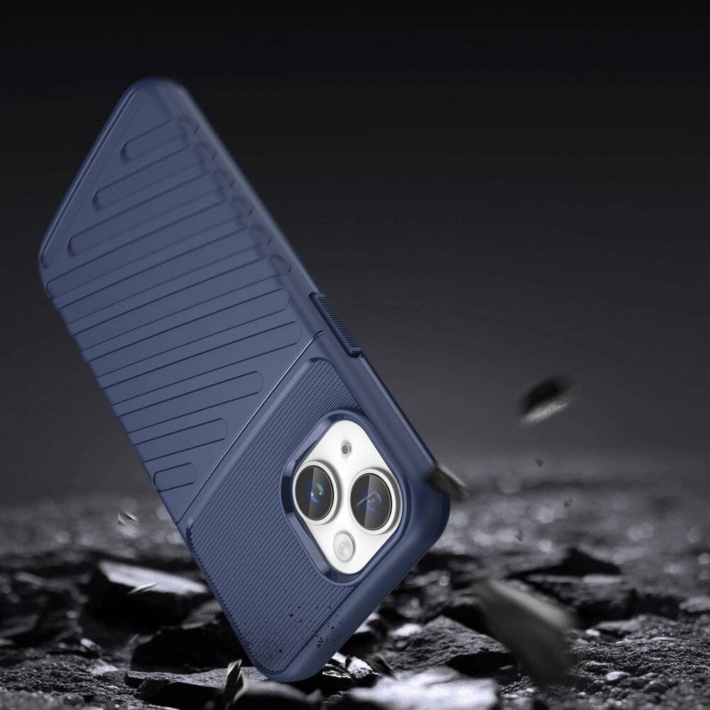 Thunder Case iPhone 14 blaue gepanzerte Hülle-3