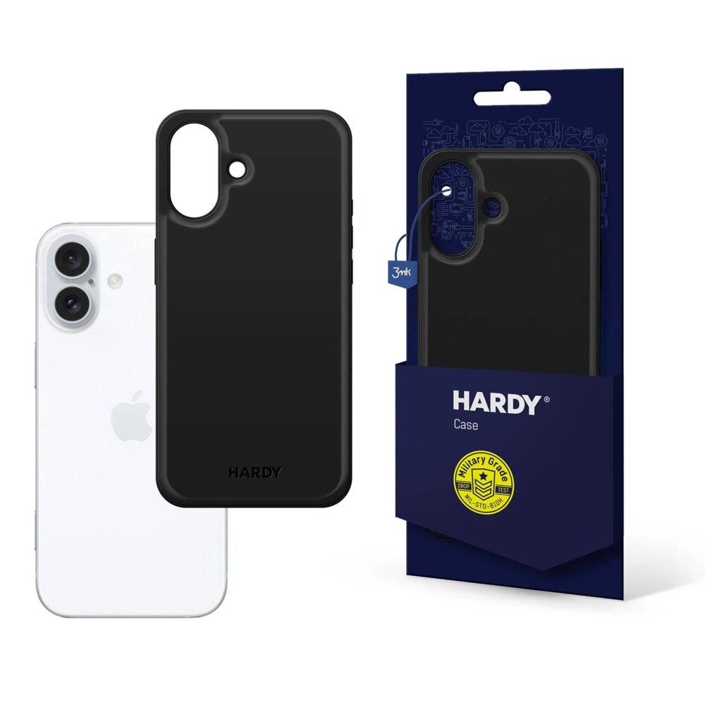 3mk Hardy Apple Silky Leather MagCase iPhone 16 Plus - Schwarz-5