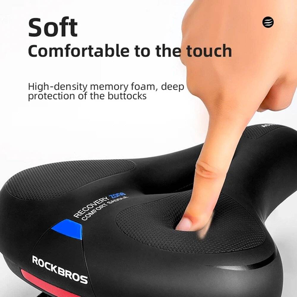 Symbolbild für Rockbros AQ-6090B Fahrradsattel – Schwarz Blau