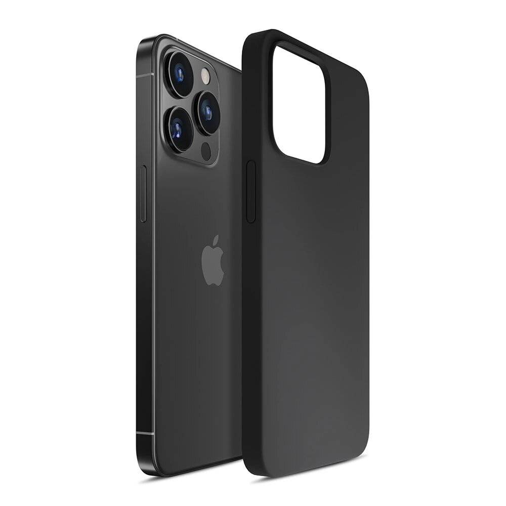iPhone 13 Pro Max Serie 3mk Silikonhülle - Schwarz-2
