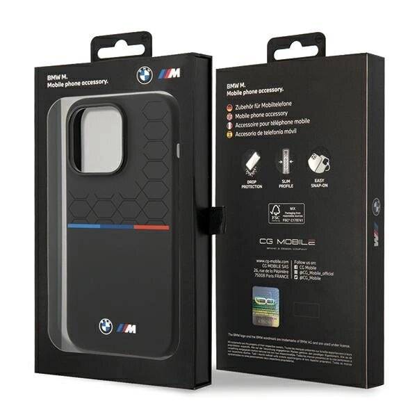 BMW Silikon-Musterhülle iPhone 15 Pro – Schwarz-1