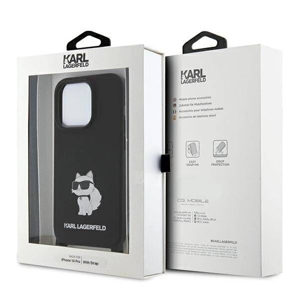 Karl Lagerfeld KLHCP15XSCBSCNK iPhone 15 Pro Max 6,7″ Hardcase schwarz/schwarz Crossbody Silikon-5